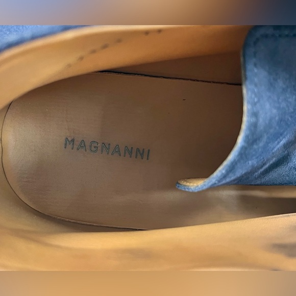 Magnanni Blue suede boots size 11. Amazing Italian craftsmanship. - Picture 3 of 4